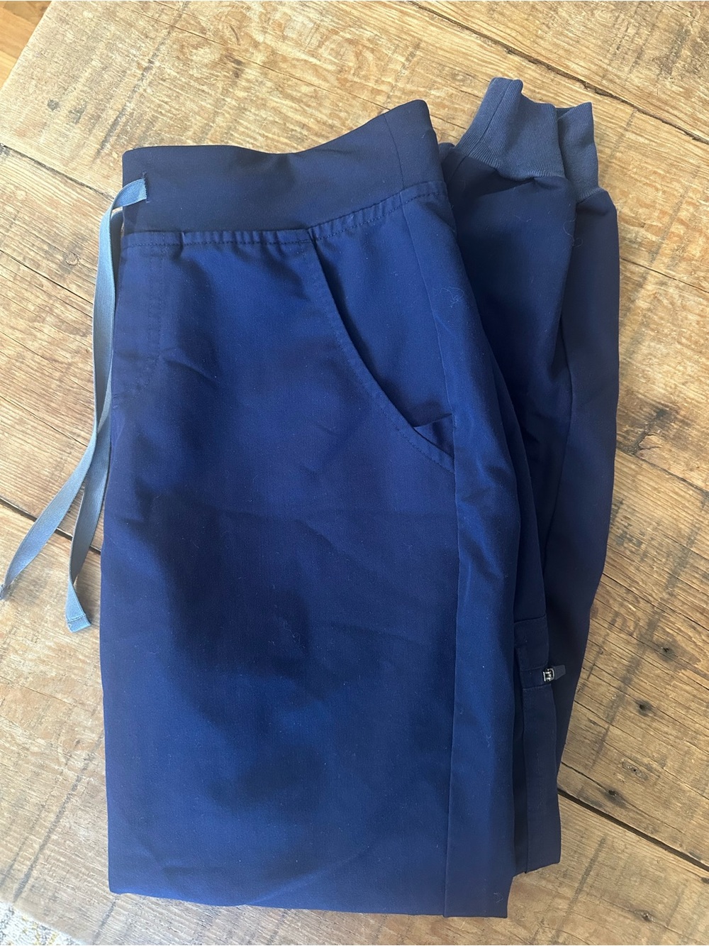 Figs Navy Blue Drawstring Jogger Scrub Pants
